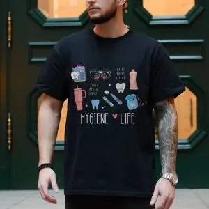 Dental Hygiene Life Toothbrush Floss Coffee Smile T-Shirt 10 Dental Hygiene Life Toothbrush Floss Coffee Smile T Shirt 4 1.jpg