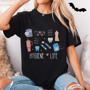 Dental Hygiene Life Toothbrush Floss Coffee Smile T-Shirt 11 Dental Hygiene Life Toothbrush Floss Coffee Smile T Shirt 5 1.jpg