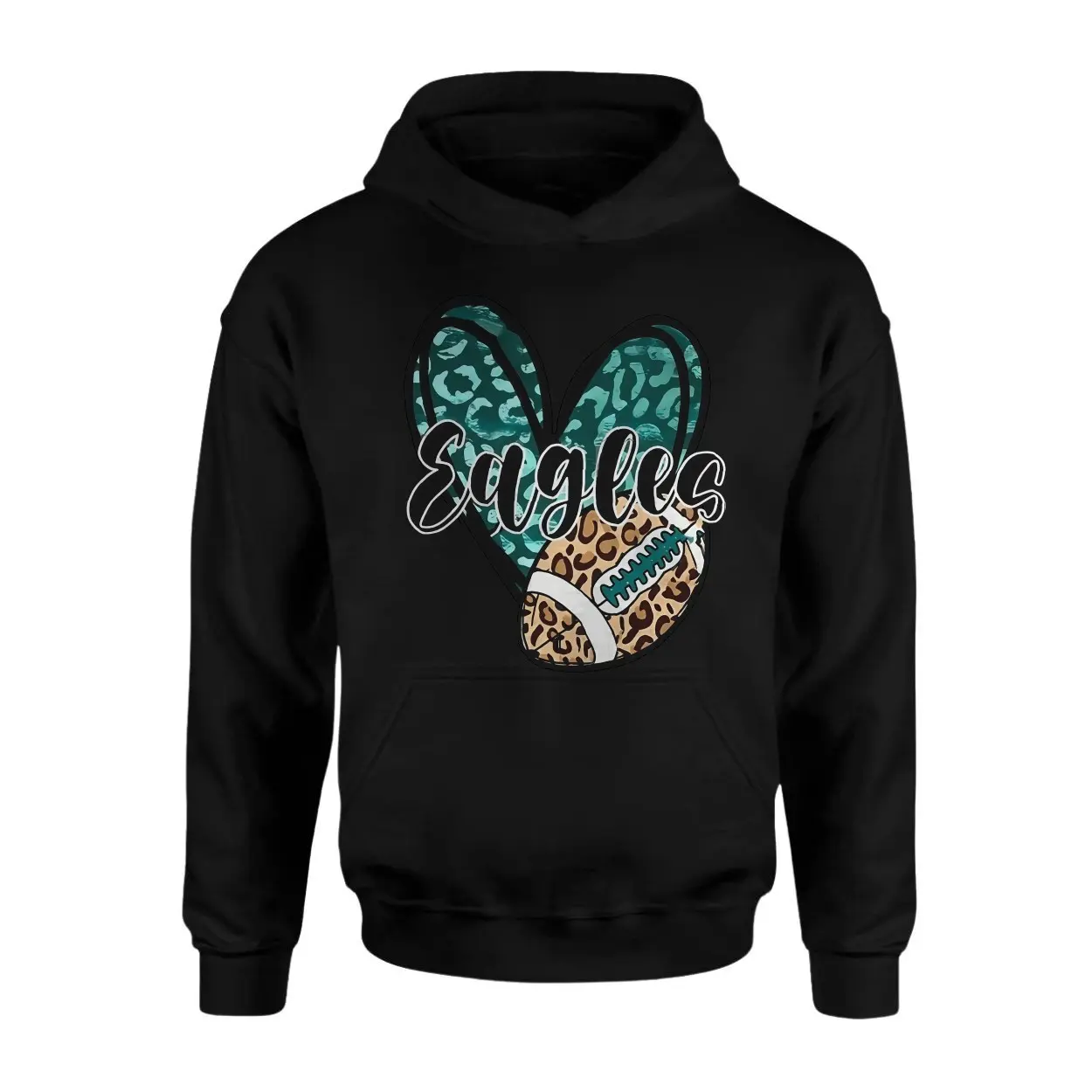 Eagles Leopard Print Football Heart T shirt 2 1.jpg