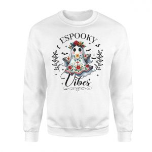 Espooky Vibes Cute Floral Ghost Halloween T Shirt 3 1.jpg