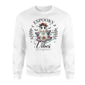 Espooky Vibes Cute Floral Ghost Halloween T-Shirt 9 Espooky Vibes Cute Floral Ghost Halloween T Shirt 3 1.jpg