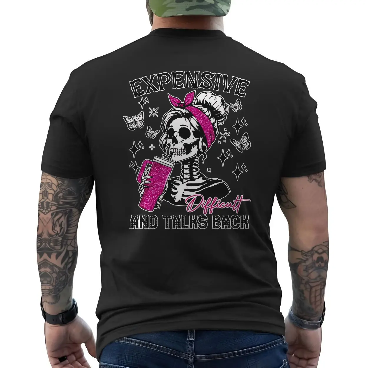 Expensive Difficult Skeleton Girl Gothic Humor T-Shirt 6 Expensive Difficult Skeleton Girl Gothic Humor T Shirt 6 1.jpg
