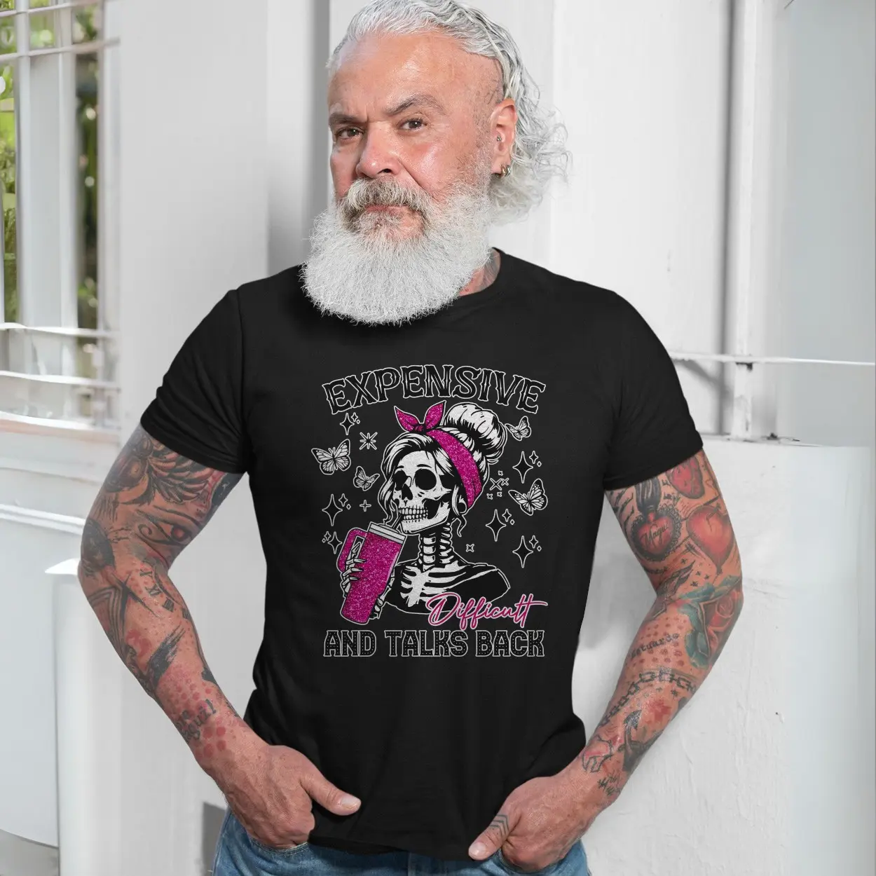Expensive Difficult Skeleton Girl Gothic Humor T-Shirt 7 Expensive Difficult Skeleton Girl Gothic Humor T Shirt 7 1.jpg