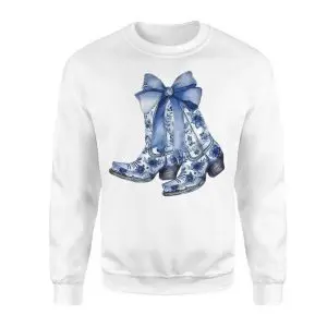 Floral Cowboy Boots with Bow Western Graphic T-Shirt 9 Floral2BCowboy2BBoots2Bwith2BBow2BWestern2BGraphic2BT Shirt2B3 ZZQQH 1.jpg