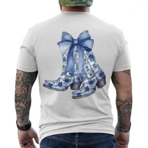 Floral2BCowboy2BBoots2Bwith2BBow2BWestern2BGraphic2BT Shirt2B6 NSExB 1.jpg