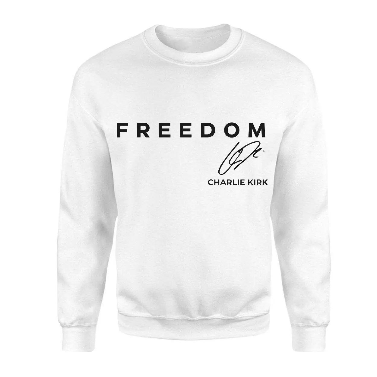 Freedom Charlie Kirk Signature Patriotic T Shirt 3 2.jpg
