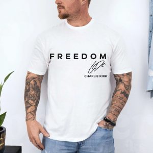 Freedom Charlie Kirk Signature Patriotic T Shirt 4 2.jpg