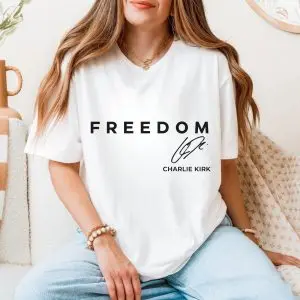 Freedom Charlie Kirk Signature Patriotic T-Shirt 11 Freedom Charlie Kirk Signature Patriotic T Shirt 5 2.jpg