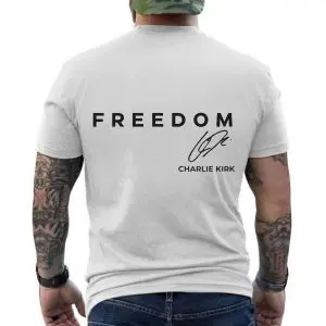 Freedom Charlie Kirk Signature Patriotic T-Shirt 12 Freedom Charlie Kirk Signature Patriotic T Shirt 6 2.jpg
