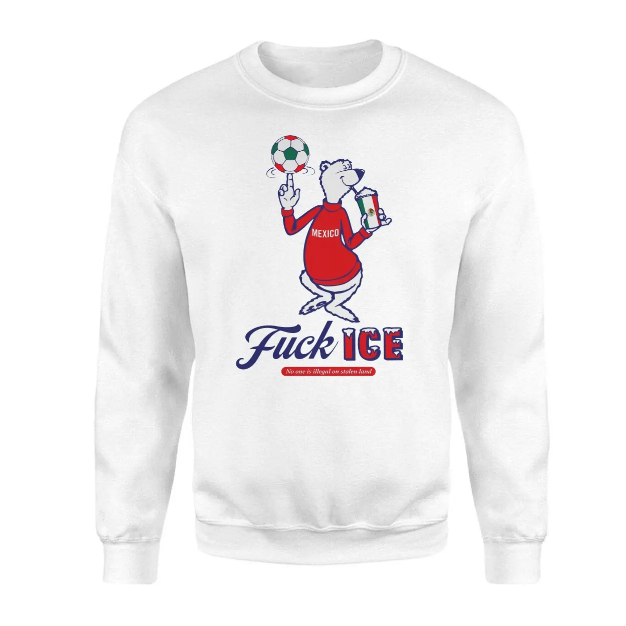 Fuck ICE No One Is Illegal Polar Bear Mexico T Shirt 3 1.jpg