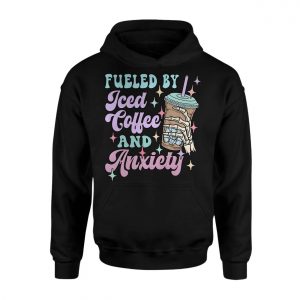 Fueled by Iced Coffee and Anxiety Skeleton Hand T Shirt 2 1.jpg