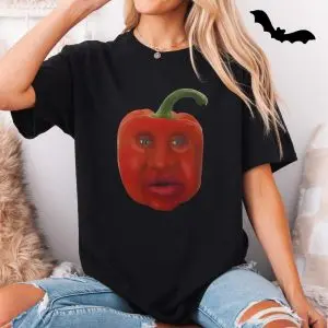 Funny Human Face Bell Pepper T-Shirt 11 Funny Human Face Bell Pepper T Shirt 5 1.jpg