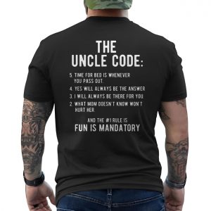 Funny The Uncle Code Rules T shirt 6 1.jpg