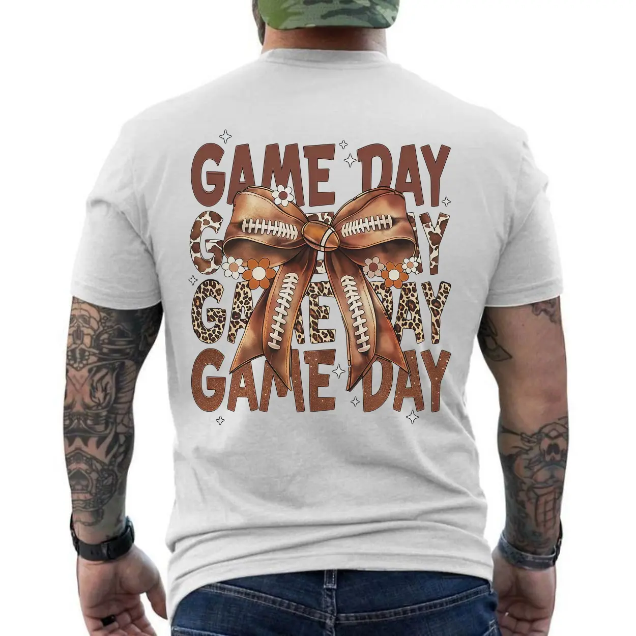 Game Day Football Bow Leopard Print T Shirt 6 1.jpg