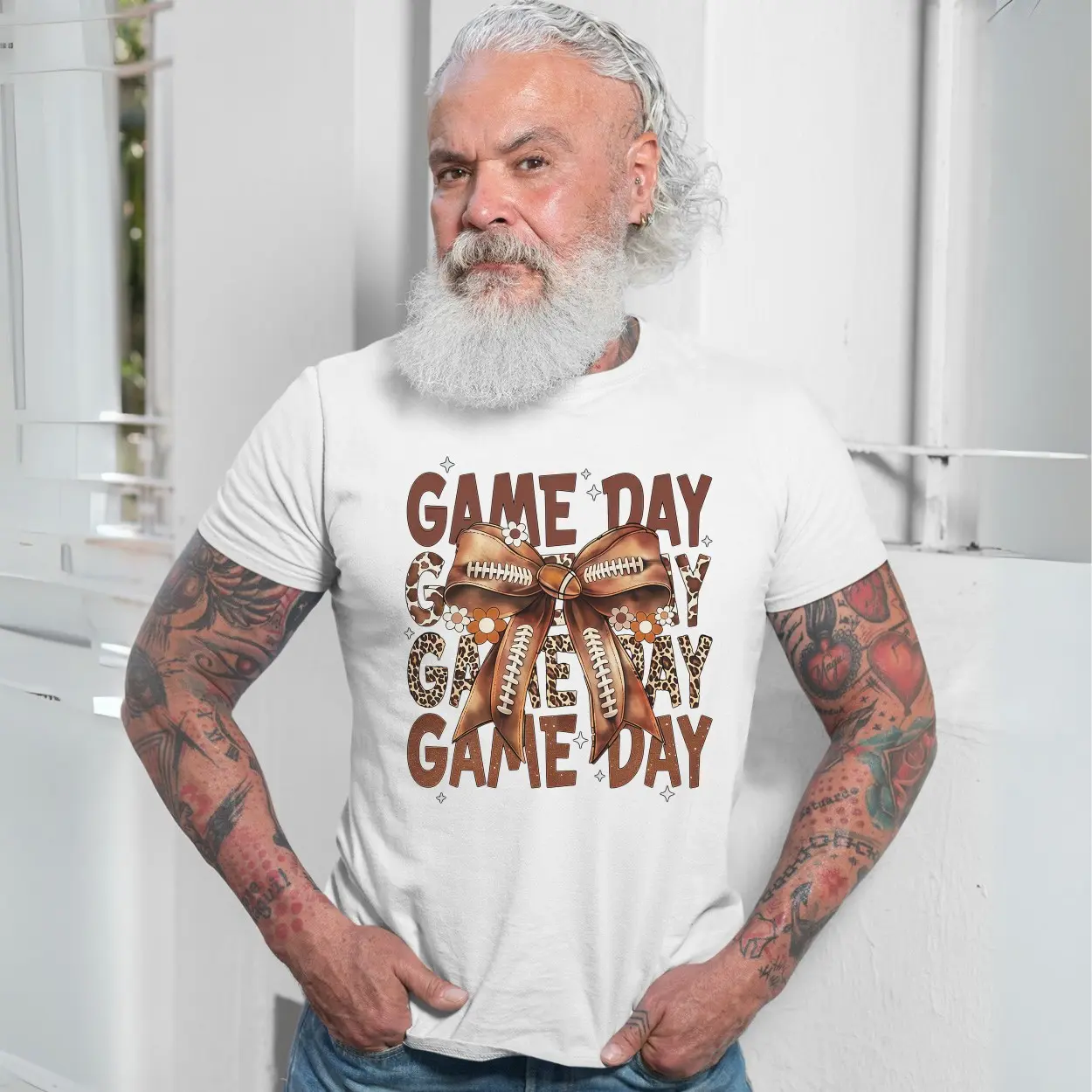 Game Day Football Bow Leopard Print T Shirt 7 1.jpg