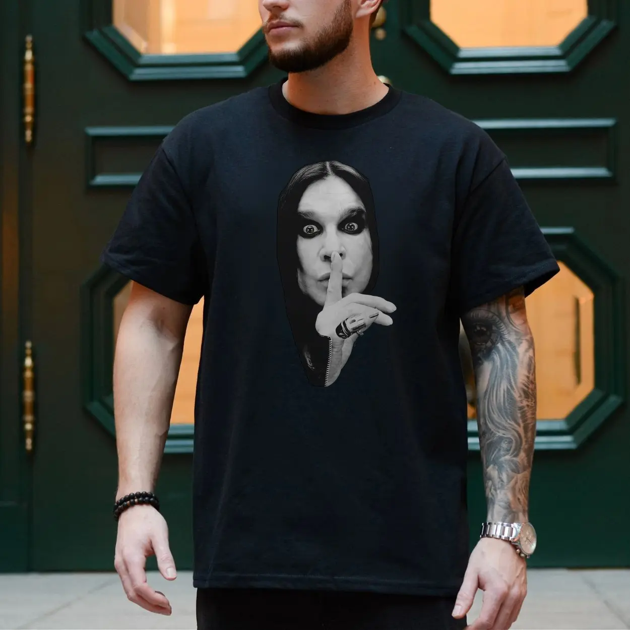 Goth Rock Silence Portrait T Shirt 4 1.jpg