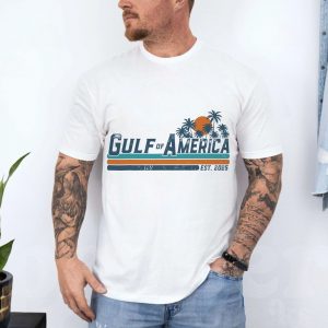 Gulf of America Palm Tree Sunset Beach Vacation T shirt 4 1.jpg