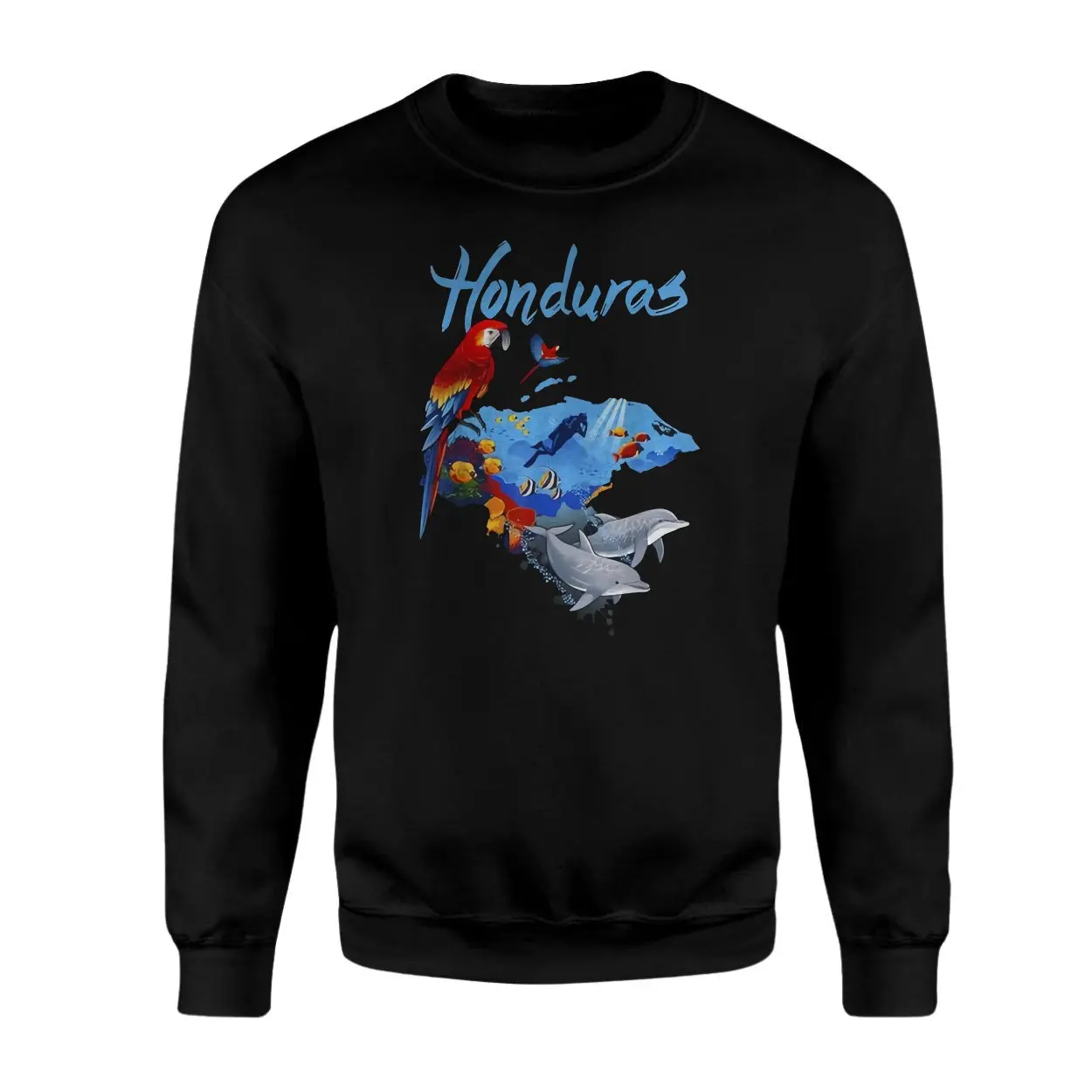 Honduras Tropical Wildlife Ocean Scuba Diving Travel T Shirt 3 1.jpg