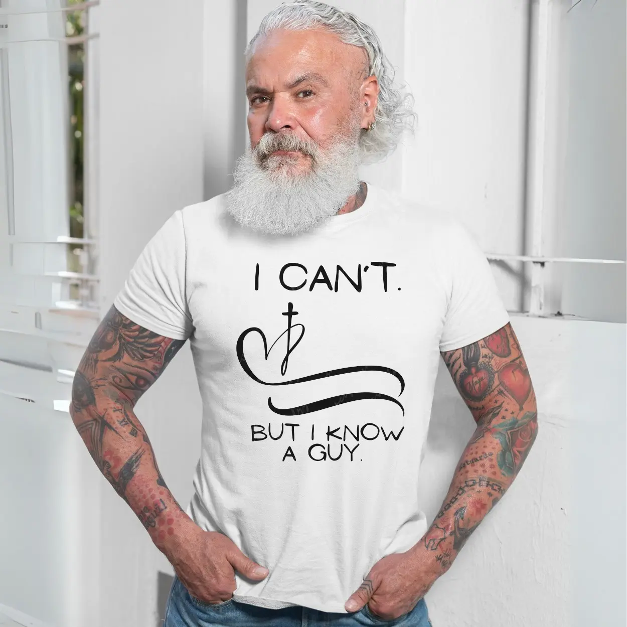 I Cant But I Know a Guy Christian Faith T Shirt 7 1.jpg