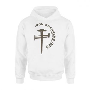 Iron Sharpens Iron Cross Nails Christian Graphic T Shirt 2 1.jpg