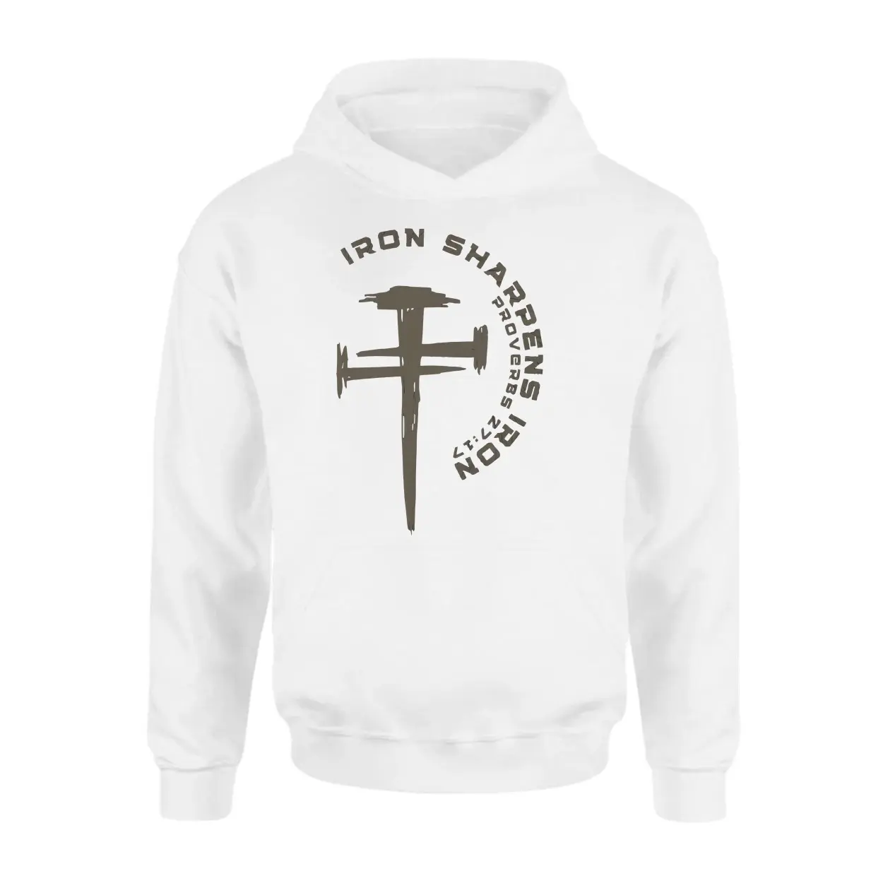 Iron Sharpens Iron Cross Nails Christian Graphic T Shirt 2 1.jpg