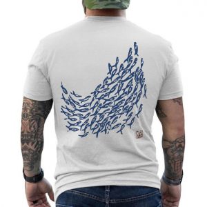 Japanese Art Inspired School of Fish Graphic T Shirt 6 1.jpg