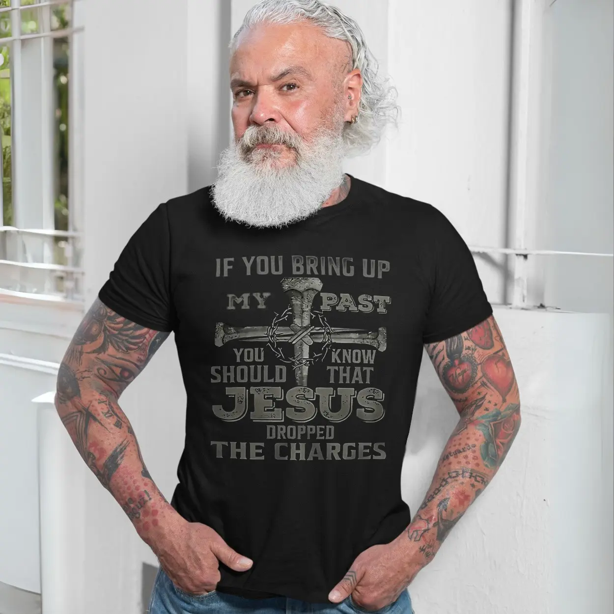 Jesus Dropped the Charges Christian Faith T Shirt 7 1.jpg