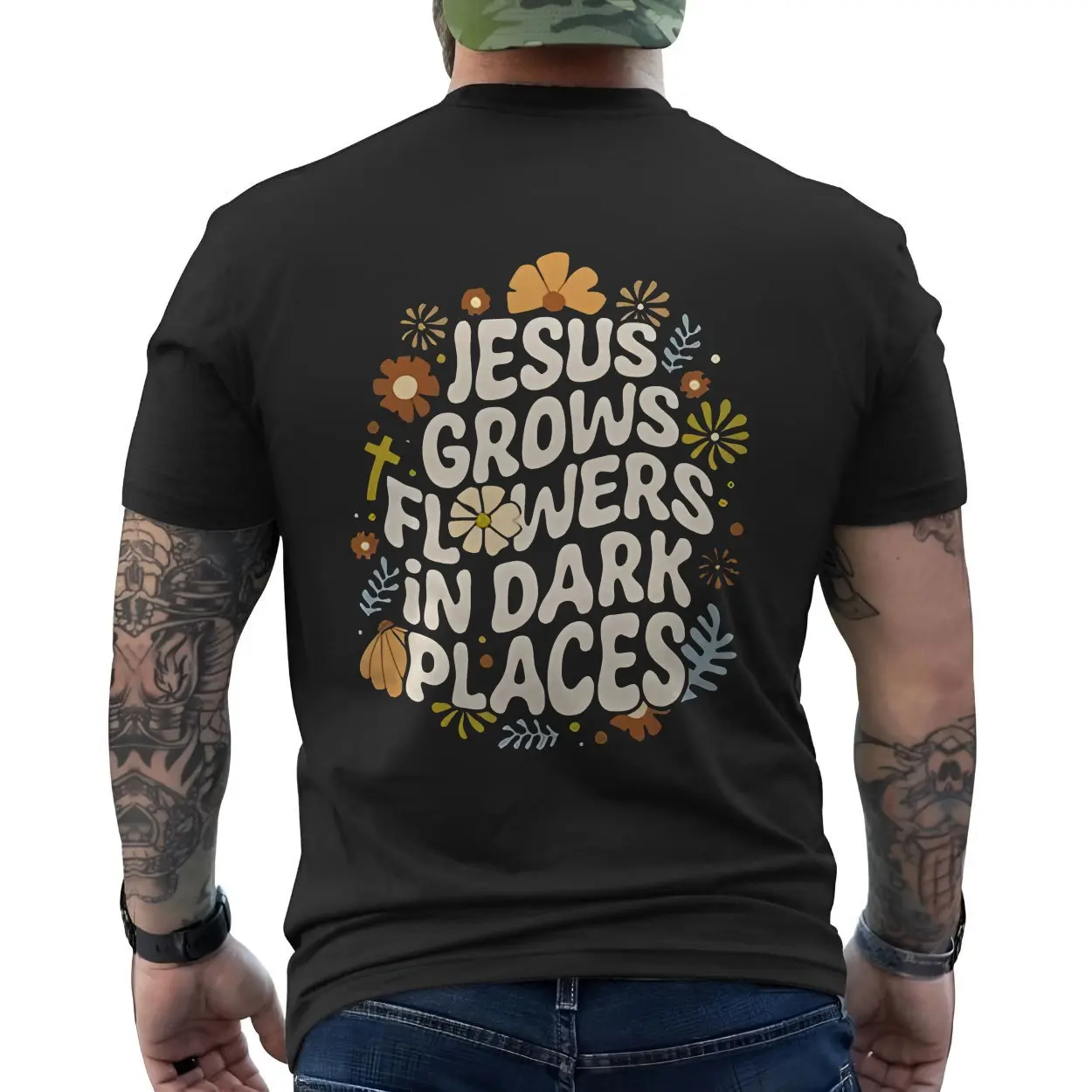 Jesus Grows Flowers in Dark Places T Shirt 6 1.jpg