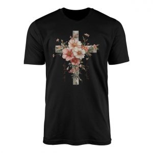 Jesus Is the Light Christian Floral Graphic T Shirt 1 1.jpg