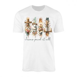 Jesus Paid It All Christian Cross Lamb Bible Verse T Shirt 1 1.jpg