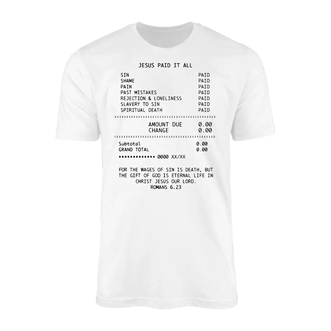 Jesus Paid It All Christian Receipt Bible Verse T Shirt 1 1.jpg