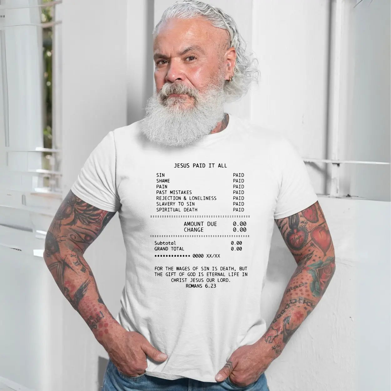 Jesus Paid It All Christian Receipt Bible Verse T Shirt 7 1.jpg