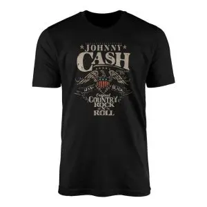 Johnny Cash Man in Black Country Rock and Roll T-Shirt
