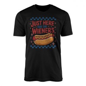Just Here for the Wieners Hot Dog Funny T Shirt 1 1.jpg