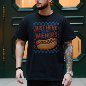 Just Here for the Wieners Hot Dog Funny T Shirt 4 1.jpg