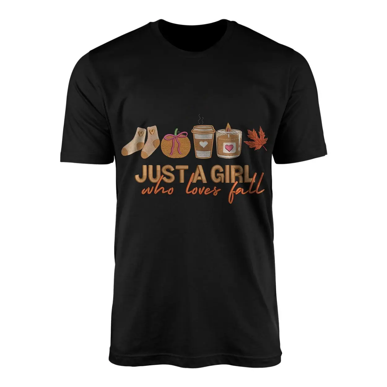 Just a Girl Who Loves Fall Autumn T Shirt 1 1.jpg