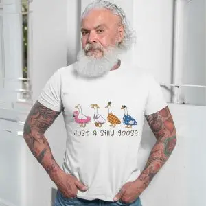 Just a Silly Goose Funny Animal Graphic T-Shirt 13 Just2Ba2BSilly2BGoose2BFunny2BAnimal2BGraphic2BT Shirt2B7 FJjT0 1.jpg