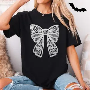 Lace Bow Floral Pattern Aesthetic T-Shirt 11 Lace Bow Floral Pattern Aesthetic T Shirt 5 1.jpg