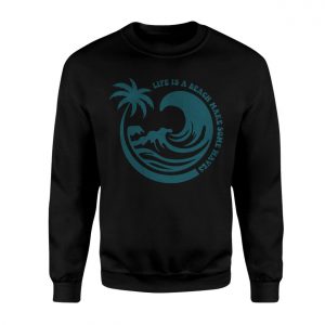 Life Is a Beach Ocean Wave Palm Tree Graphic T Shirt 3 1.jpg