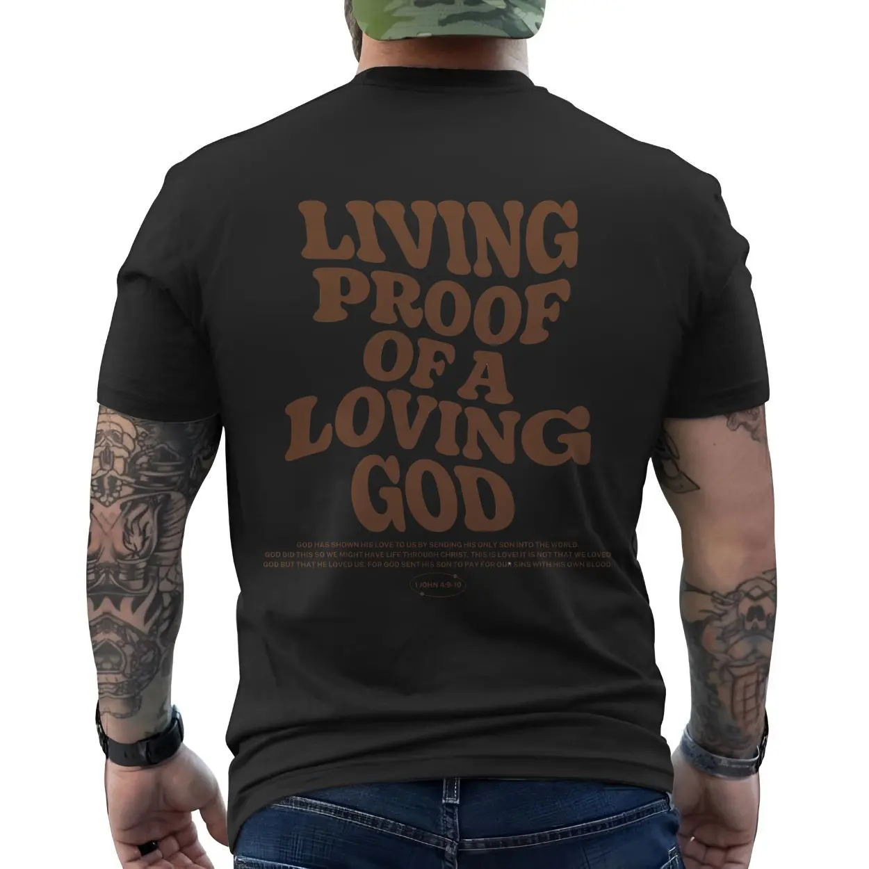 Living Proof of a Loving God Bible Verse T Shirt 6 1.jpg