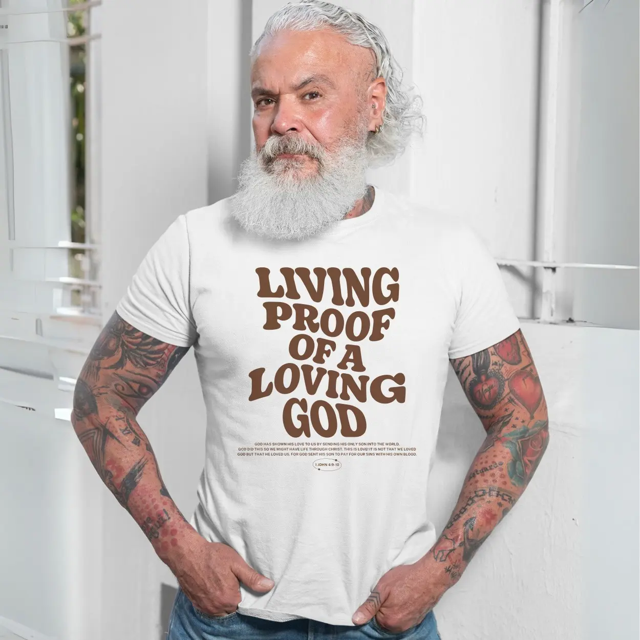 Living Proof of a Loving God Christian T Shirt 7