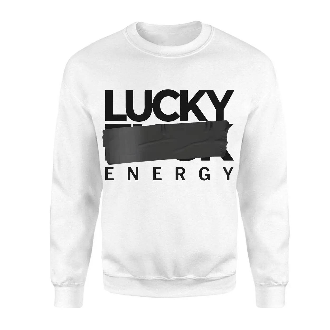 Lucky Energy Bold Minimalist Typography T Shirt 3 1.jpg