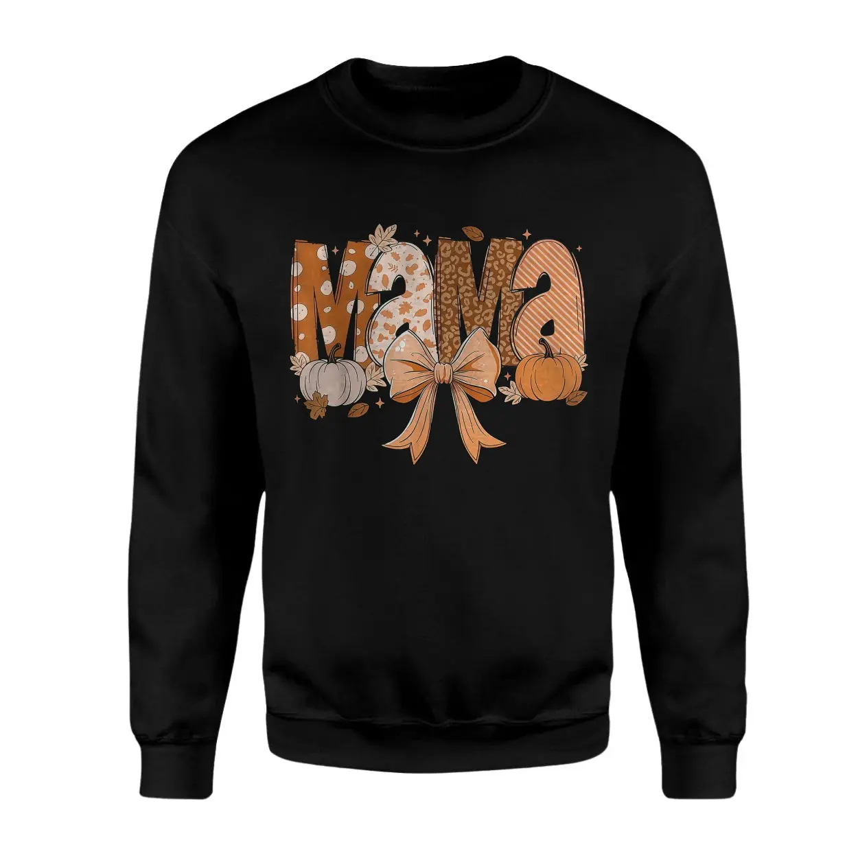 Mama Fall Pumpkin Bow Autumn T Shirt 3 1.jpg