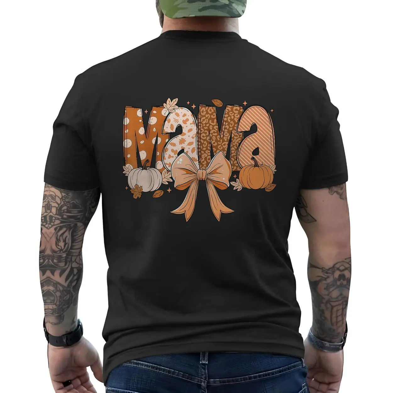 Mama Fall Pumpkin Bow Autumn T Shirt 6 1.jpg