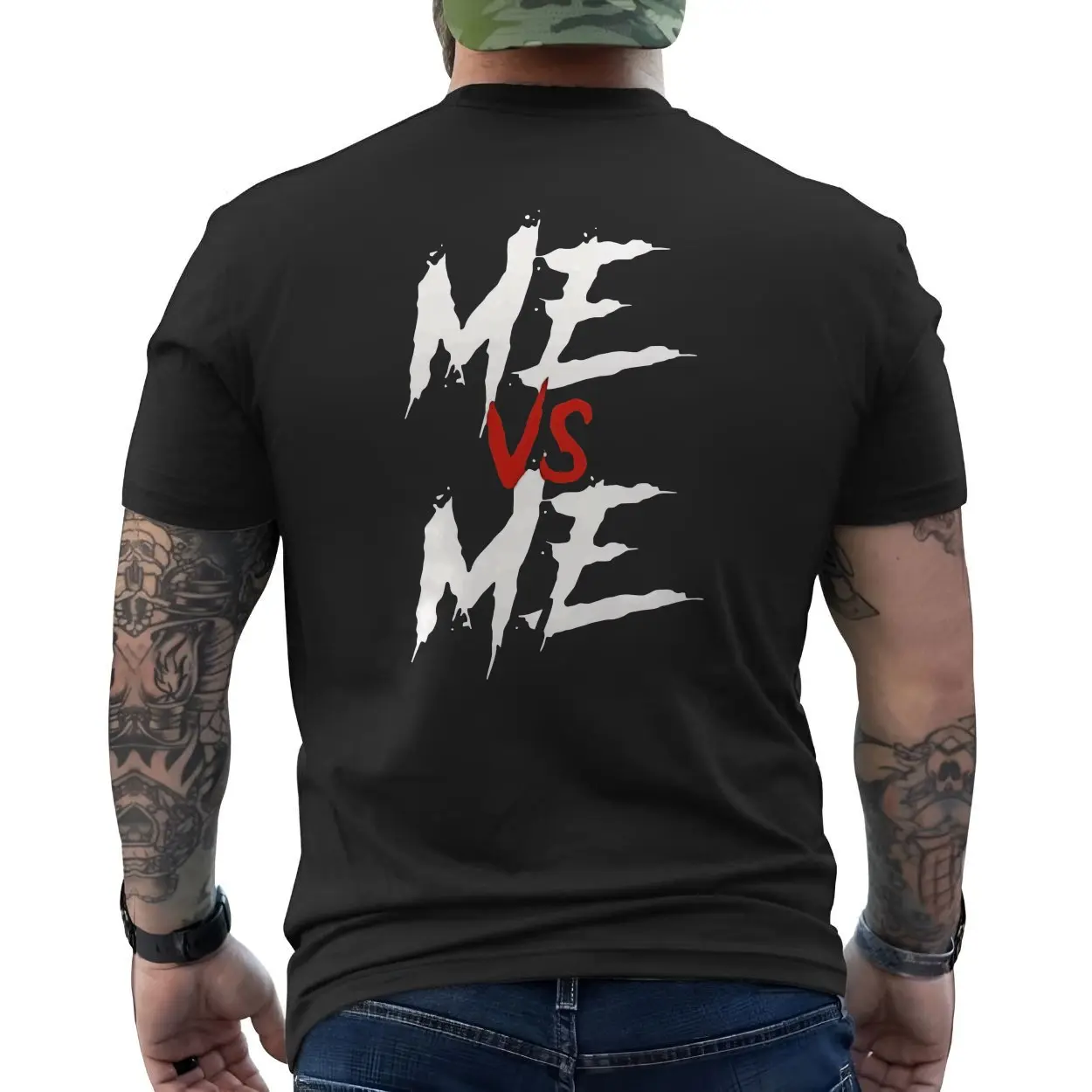 Me vs Me Motivational Self Battle Graphic T Shirt 6 1.jpg