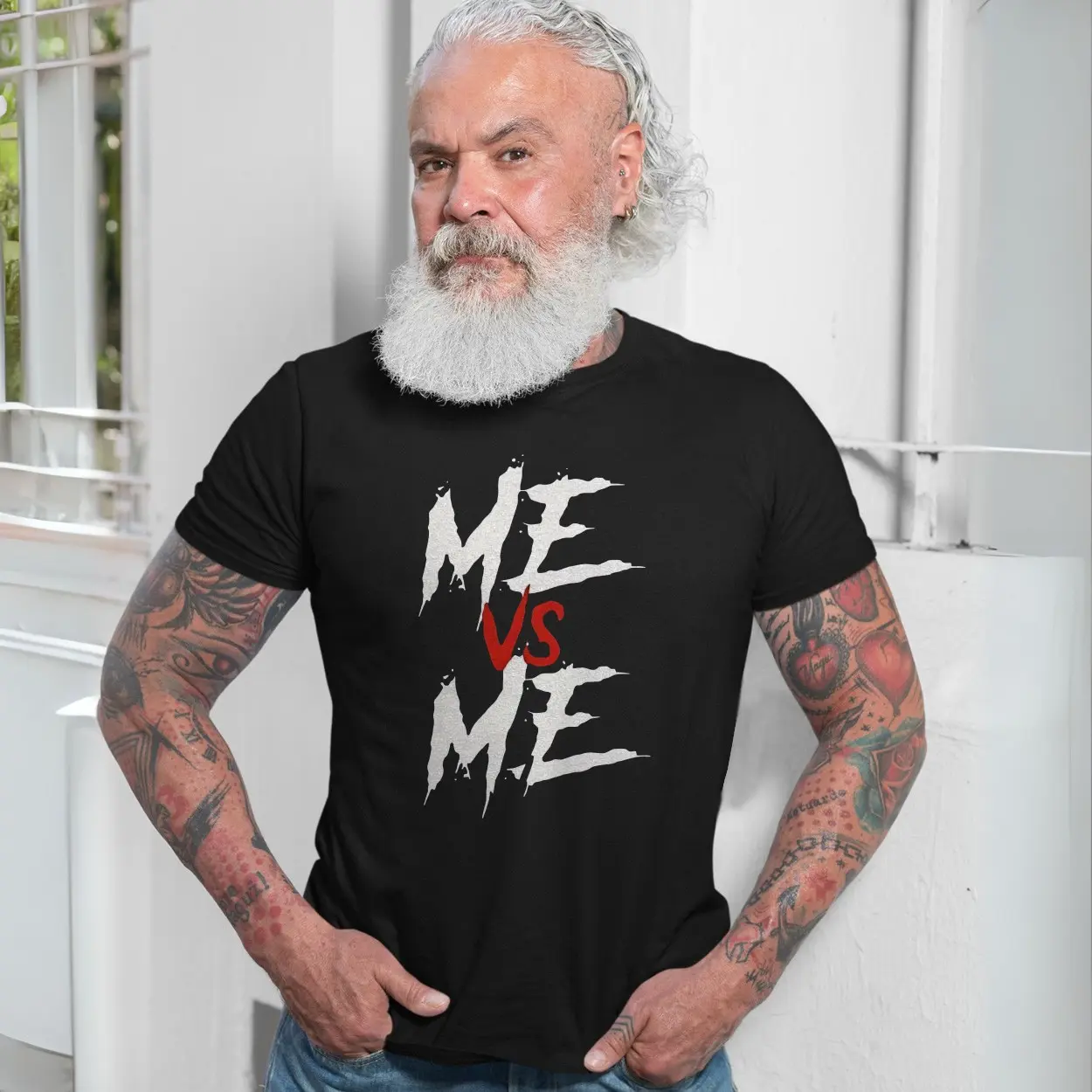 Me vs Me Motivational Self Battle Graphic T Shirt 7 1.jpg