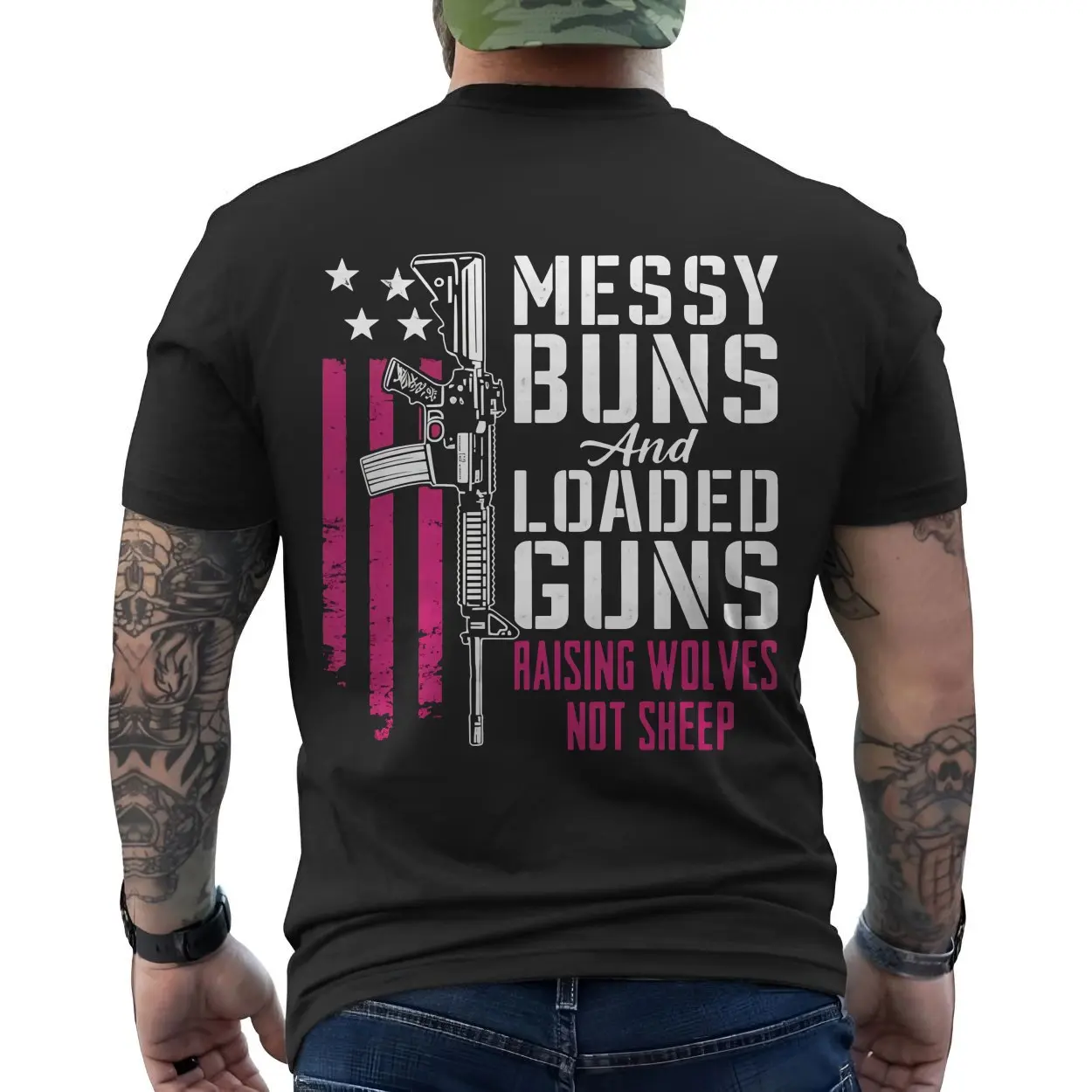 Messy Buns and Loaded Guns Raising Wolves T-Shirt 6 Messy Buns and Loaded Guns Raising Wolves T Shirt 6 1.jpg