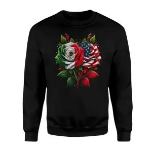 Mexico USA Flag Rose Friendship T-Shirt 9 Mexico USA Flag Rose Friendship T Shirt 3 1.jpg