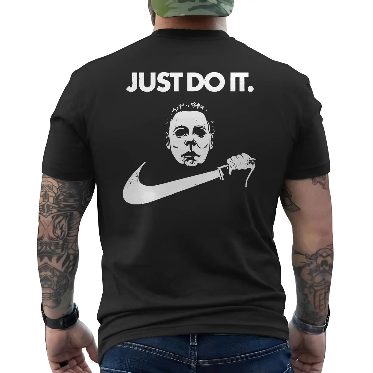 Michael Myers Just Do It Parody T Shirt E28093 Funny Halloween Horror Tee 6.jpg
