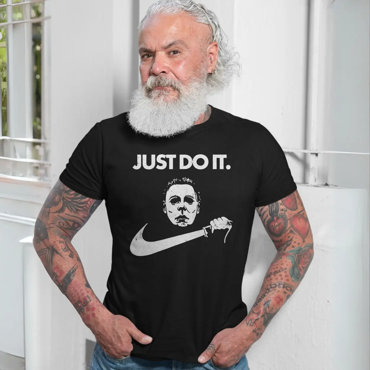 Michael Myers Just Do It Parody T Shirt E28093 Funny Halloween Horror Tee 7.jpg